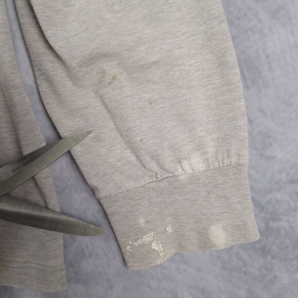 Vintage Polo Sport Ralph Lauren Shirt Mens Large Gray Logo Spellout Long Sleeve - Picture 13 of 16